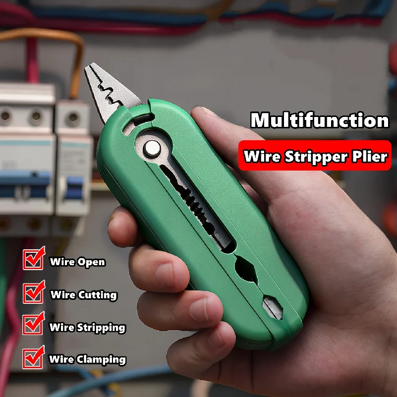 Electrician Pliers Wire Stripper, Cutter & Separator – Durable Sharp Tool for DIY Cable Repair, Easy to Use Wire Stripper Pliers