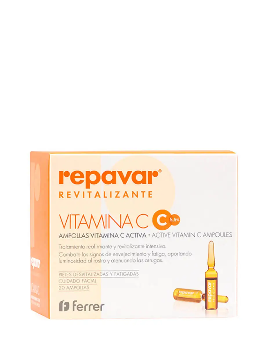 Revitalizing Repavar vitamin c 20 ampoules-corrects wrinkles and signs of aging of the face.