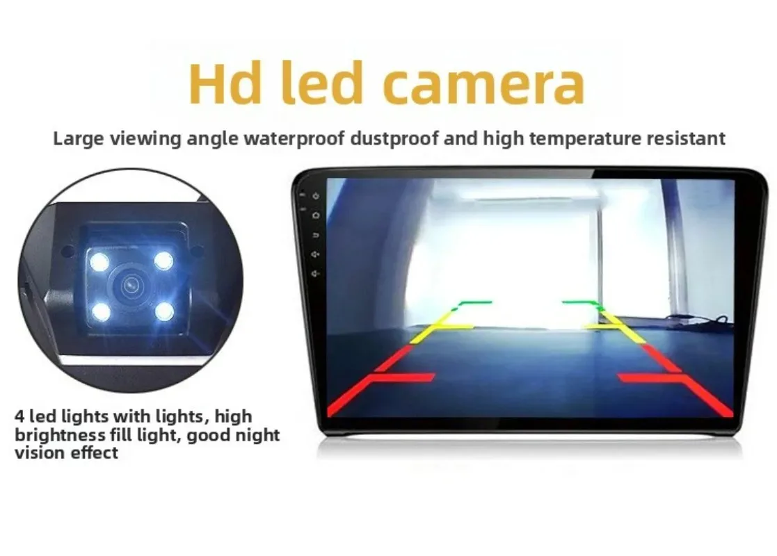 4LED Lamp European License Plate Frame Camera HD Waterproof European Brand Frame Car with Reversing Camera