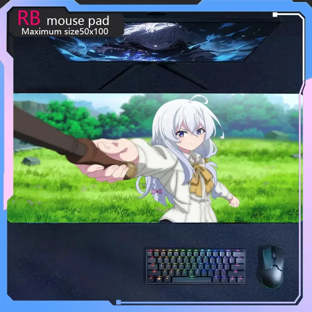 

Anime MousePad Elaina Mouse Pad high-definition printing anime large game mouse pad Game console company keyboard mouse pad Carp