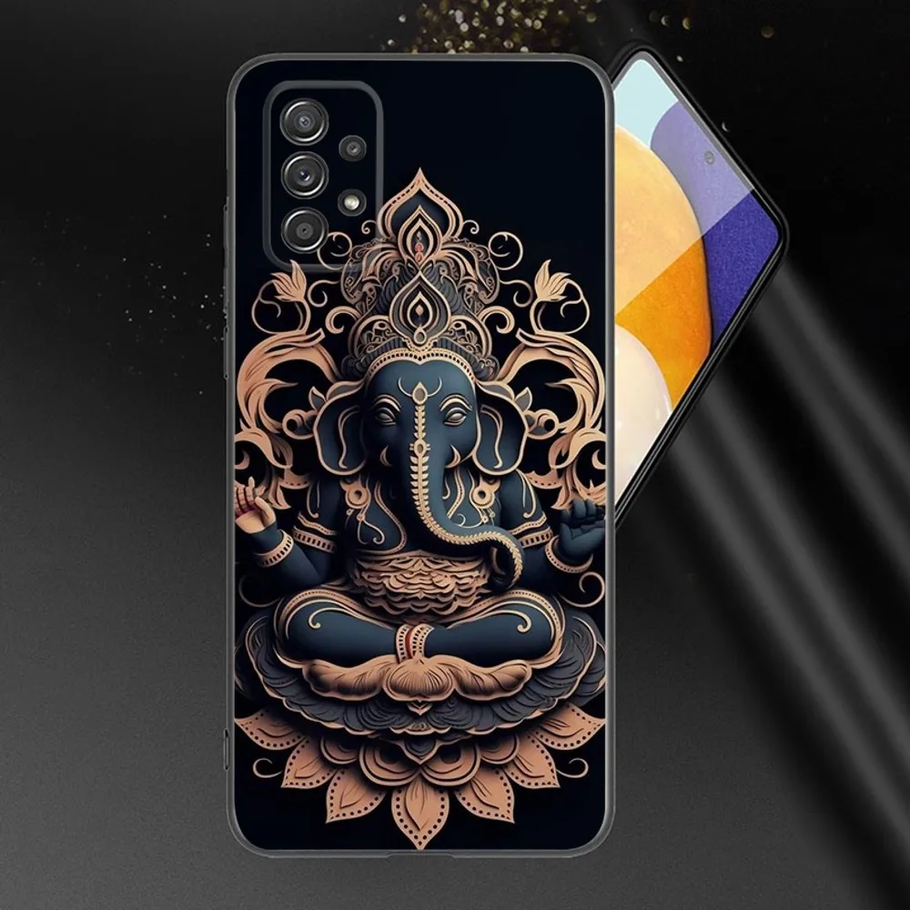 Ganesha The Hindu Phone Case, Soft Black Phone Cover, Samsung Galaxy A13,A21s,A22,A31,A32,A52,A53,A71,A80,A91