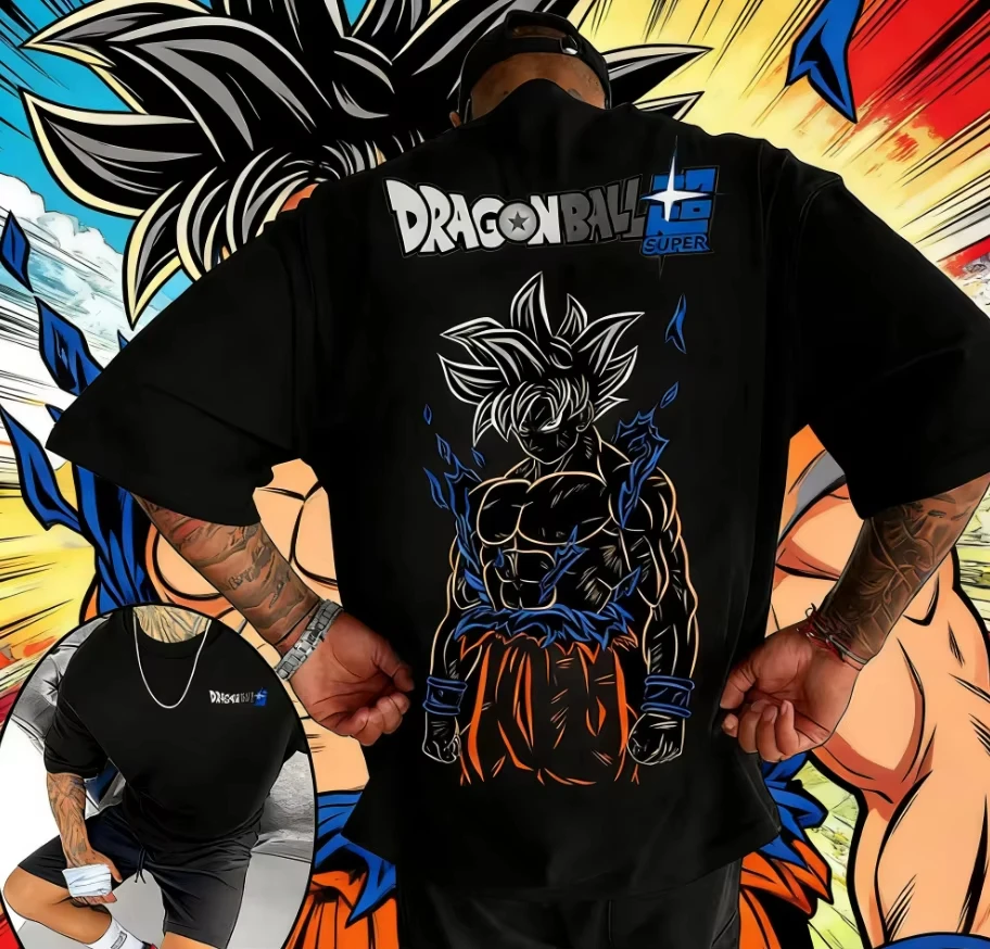 2026 Neues Dragon Ball Son Goku Print T-Shirt Kurzarm-T-Shirt Herren- und Damen-T-Shirt Sport Fitness Herren-T-Shirt