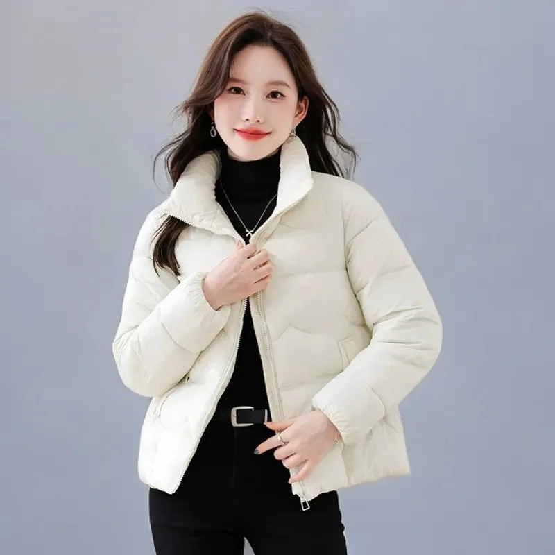 Korean version Warm Cotton Padded Coat Ladies2025Winter New Thick Down Cotton Parkas Jacket Women Short Overwear Fashion Outwear