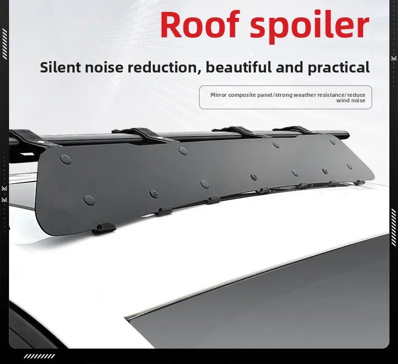 Roof Spoiler, Car Trunk Rack Frame, Roof Box, Crossbar, Windshield, Silent, Wind Noise Reduction, Deflector