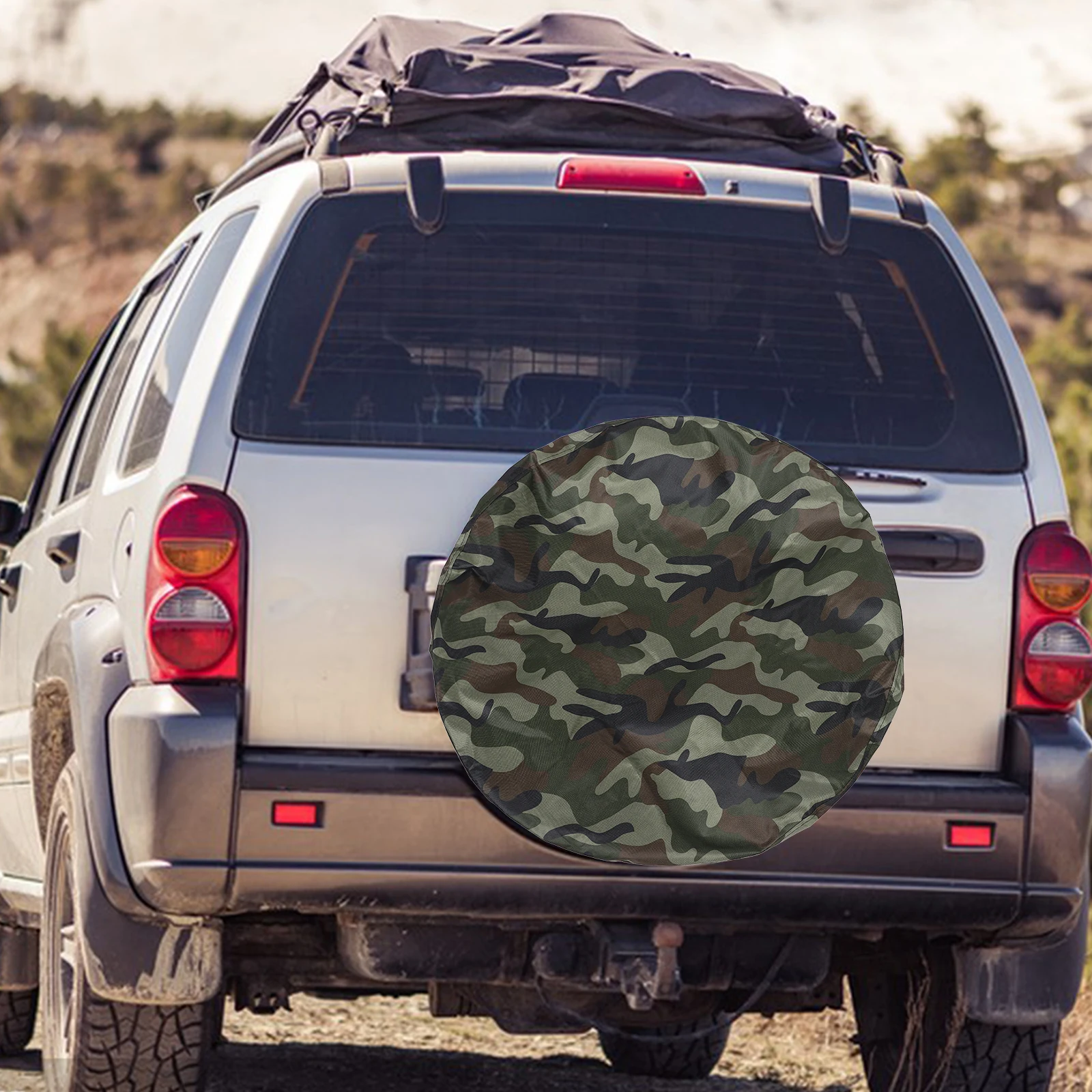 

Tire Cover Camo Protector Wheel Off- Covers Spare Outdoor Car Heavy-duty Rv Travel