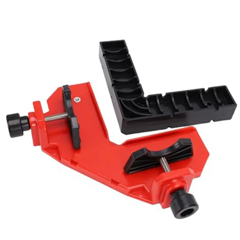 ABVG-90 Degree Angle Clamp Fixation For Assembling Boxes& Furniture- Double Clamp Design Featuring Removable Positioning Block