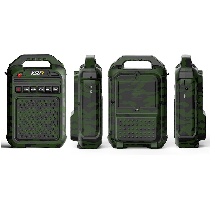 KSUN الشركة المصنعة 8W 160DB راديو Fm لاسلكي تخاطب مكبرات صوت بلوتوث محمولة