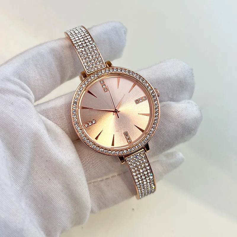 

Luxury Full Rhinestone Watch for Women Vintage Exquisite Stainless Steel Quartz Wristwatches Elegant Ladies Bracelet Clock Gifts