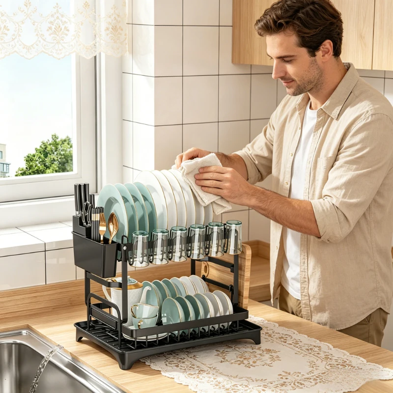2-tier-metal-kitchen-countertop-dish-drying-rack-dish-drainer-with-drip-tray-for-tableware-storage-kitchen-organizer