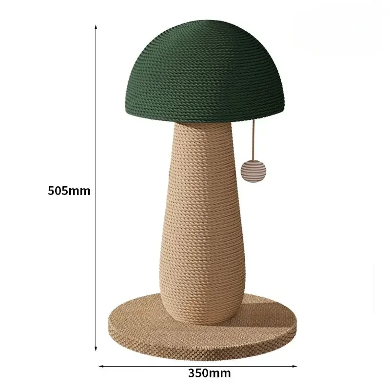 Cat scratching toy mushroom cat scratching board wear-resistant vertical hemp rope claw sharpening cat toy