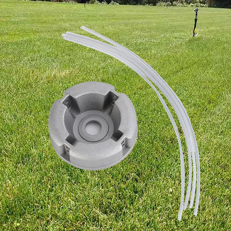 New Universal Aluminum Alloy Lawn Mower Head And Replacement Nylon Steel For Lawn Mowing Line Lawn Mower Weed Head Accessories