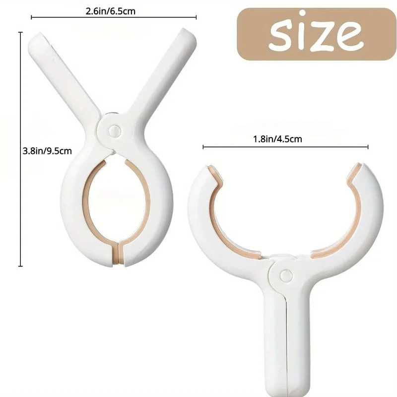 6pcs/set Clips Towel Beach Clothes Clamps Chair Clip Hanging Plastic Chair Large Laundry Drying Peg Quilt Clothespin Pool Holder