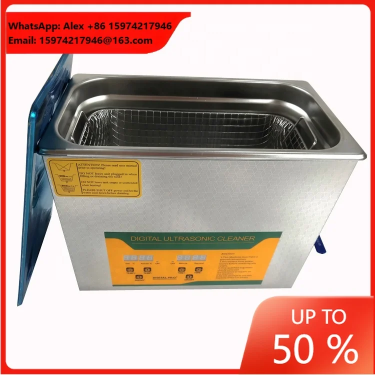 6L Electric New Industrial Digital 40kHz Stainless Steel Supersonic Ultrasonic Cleaner For Jewelry And Dental Degreasing