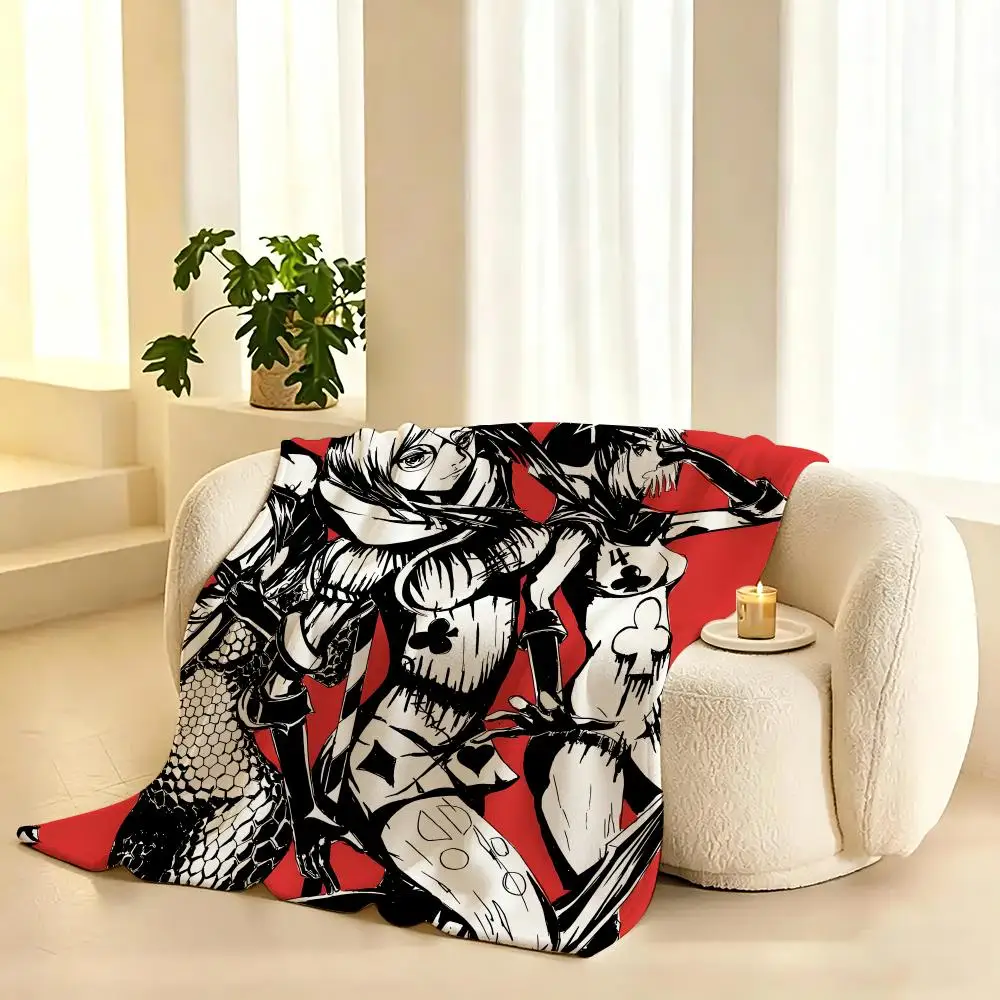 Alice Madness Returns Game Throw 240g flannel blanket, suitable for sofas, beds, offices,  exquisite gift blankets