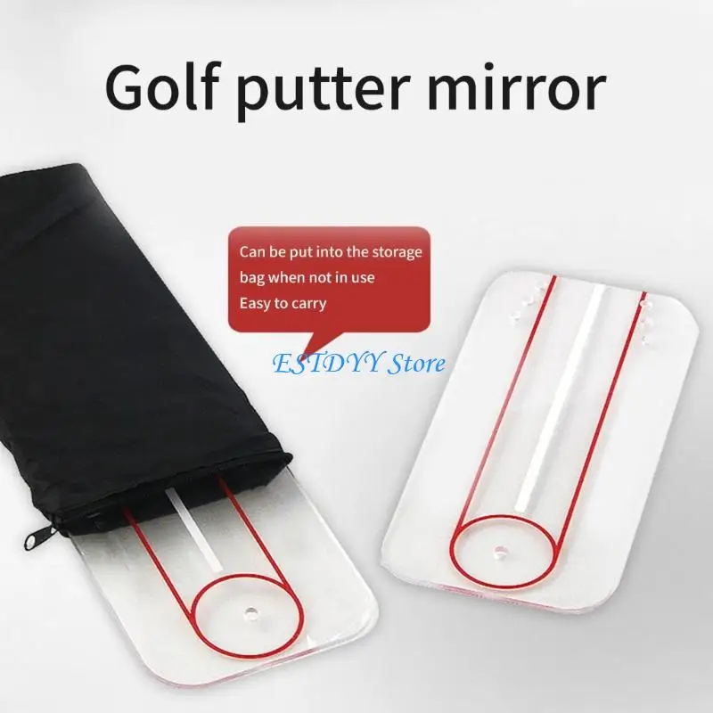 G6DE Putting Postures Correction Tool Acrylic Golf Alignment Training Kits Enduring
