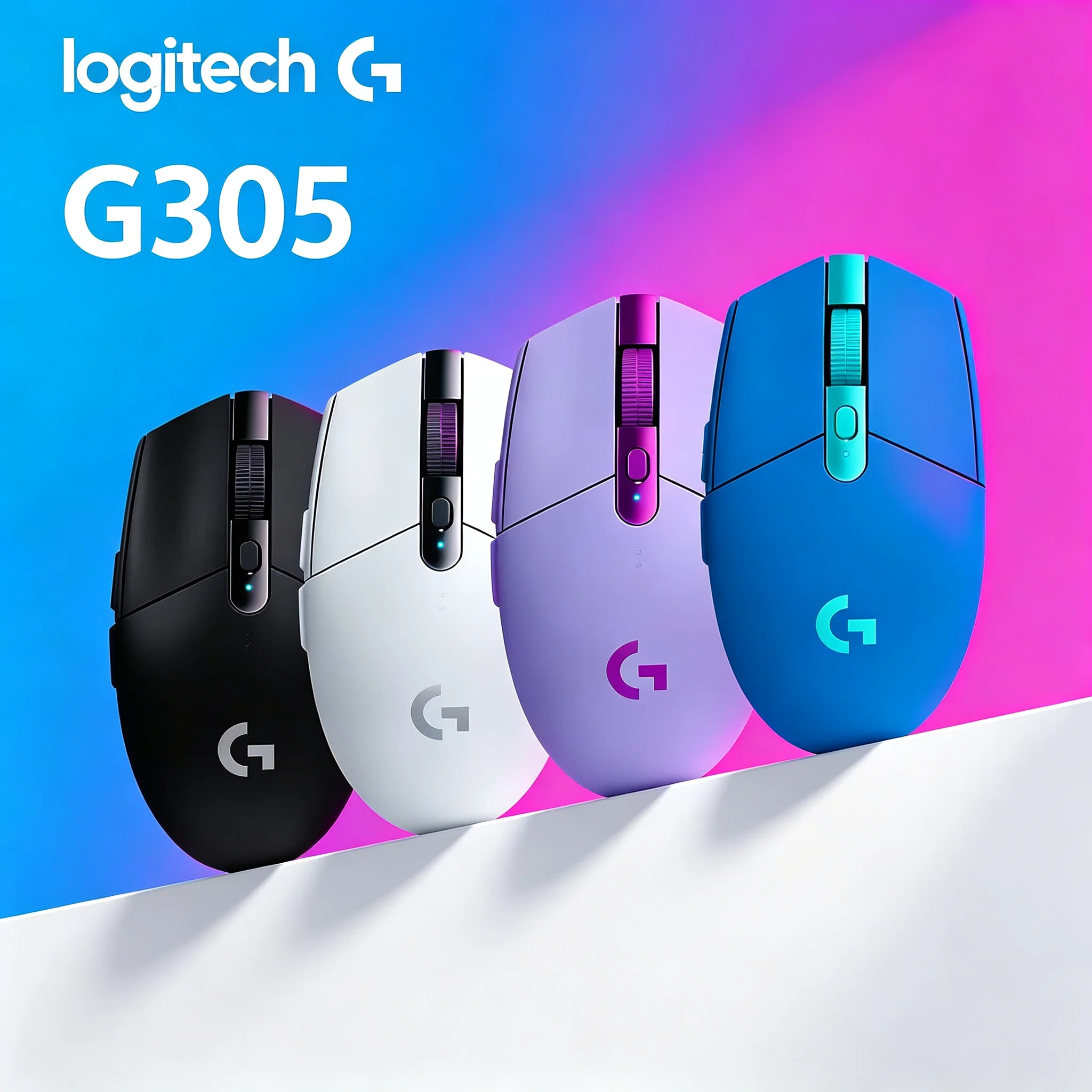 Logitech G305 Wireless Gaming Mouse 6 Custom Keys For Gaming Esports Office Work Daily Life Use Support CS2 PUBG LOL Valorant