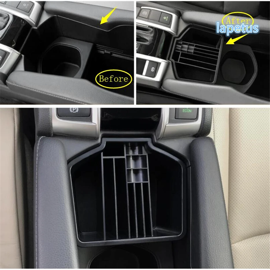 Front Middle Control Sort Out Storage Box Container Multi-grid Tray For Honda Civic 2016 - 2020 Sedan Interior Car Accessories