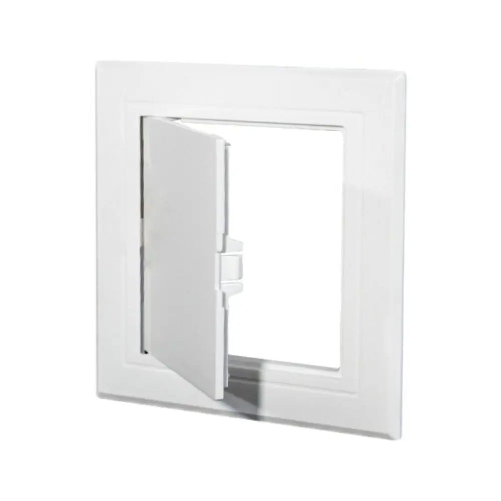 Universal White Access Panel Door Plastic Removable Opening Flap Cover Plate Inspection Hole Doors Wall Ceiling