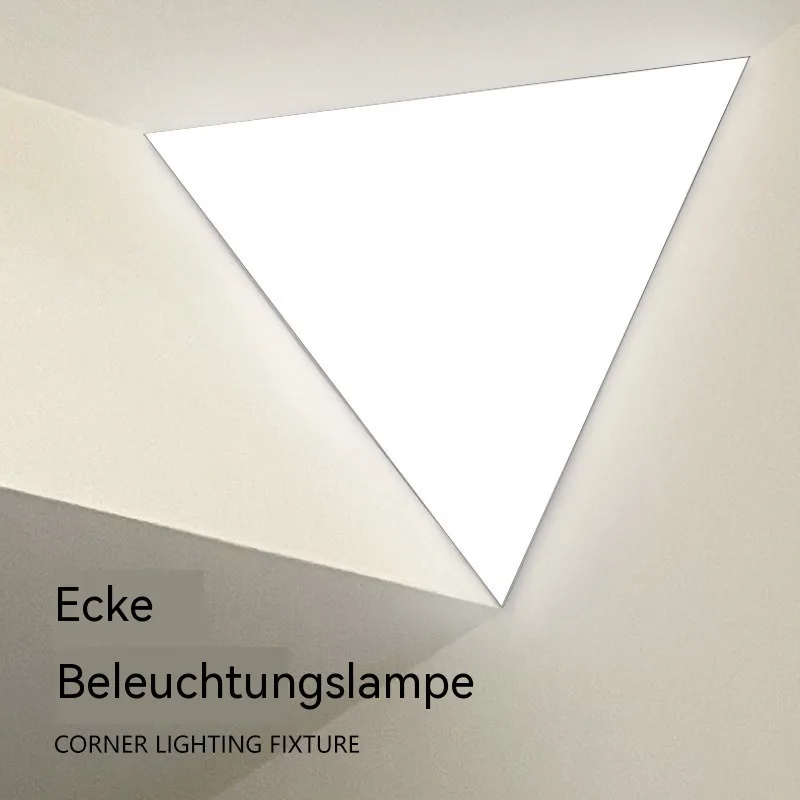 Corner Triangle LED Wall Light Living Bedroom Smart Plug-in Seamless Flat Panel Home Decor Ceiling Lamp Lighting Fixture
