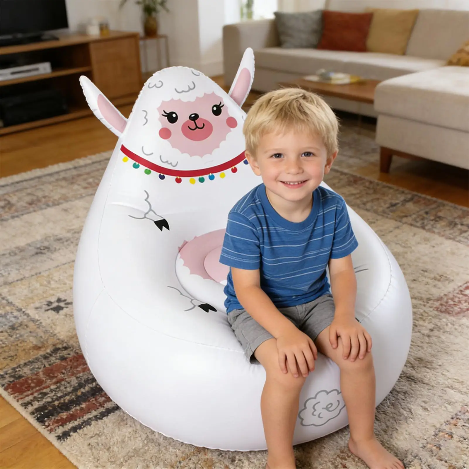 

Надувной стул для детей, стул для кемпинга в форме животного, надувной диван для детей, кемпинг, патио, пляжные путешествия, в помещении, на заднем дворе, в саду