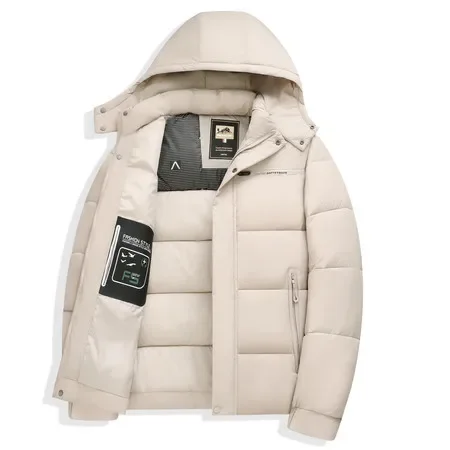2026 New Arrival Winter Men's Hooded Jacket Couple Set Cotton Jackets  Mens Fashion Thicken Warm Parkas Windproof Winter Coat