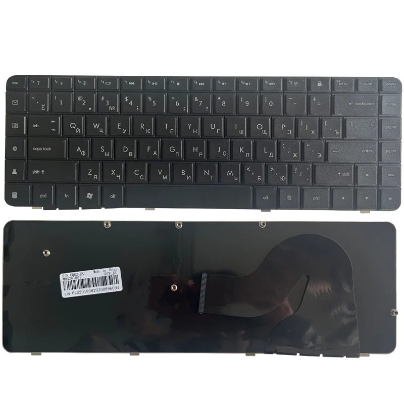 Rosyjska klawiatura do HP Compaq Presario 56 62 CQ56 G56 CQ62 G62 RU czarny AEAX6U00210 klawiatura 9Z.N4SSQ.001 AEAX6U00110