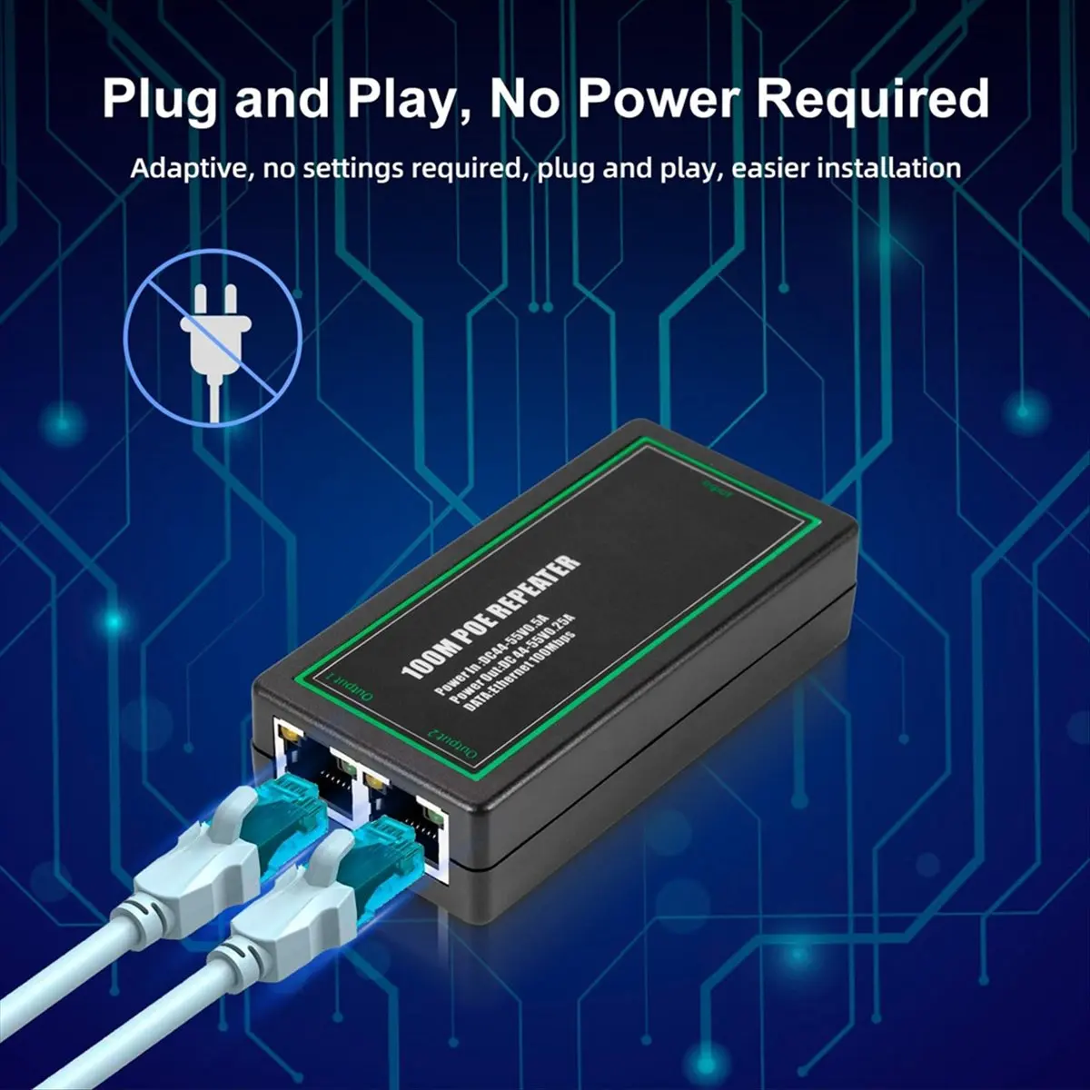 2 Port Poe Extender…