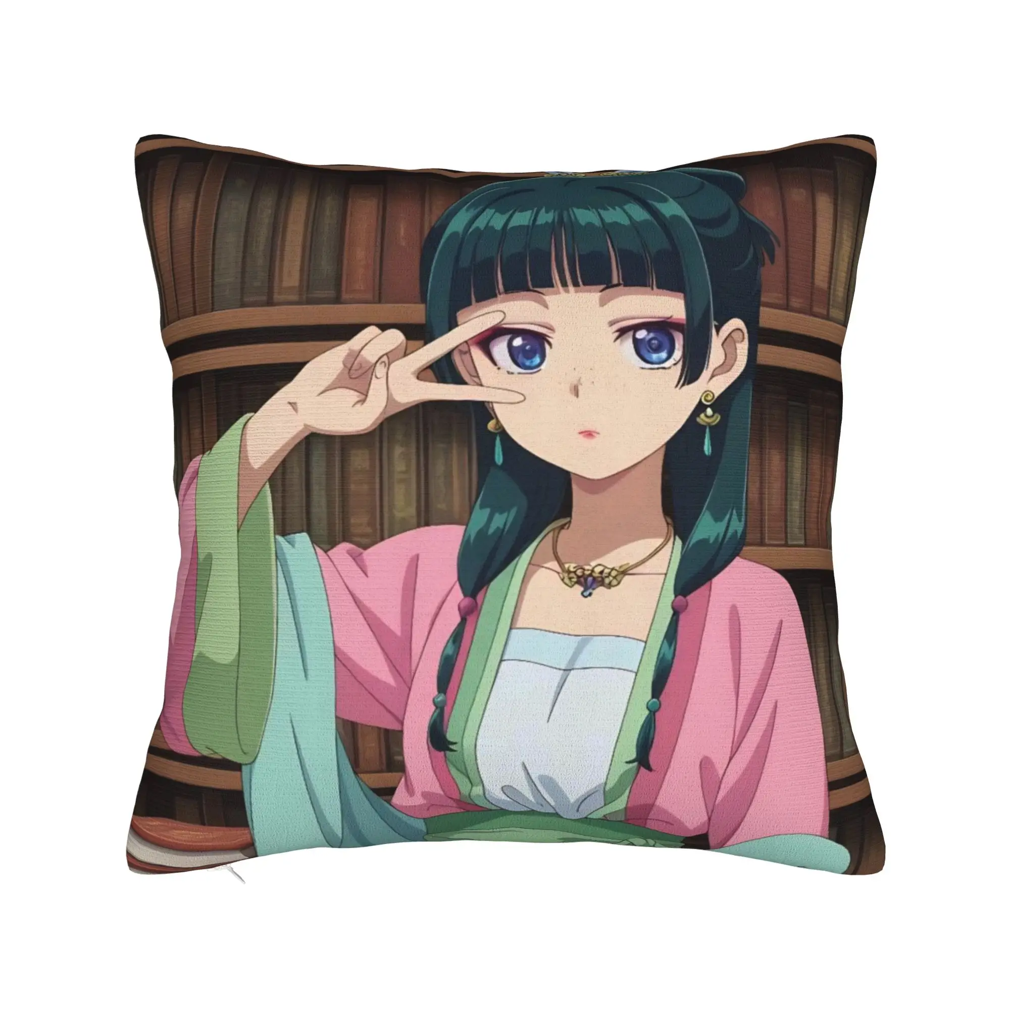 Decorative Pillowcase The Apothecary D-Diaries Maomao  Accessories Bed  Throw Pillow Case Cover Zipper Multi Size