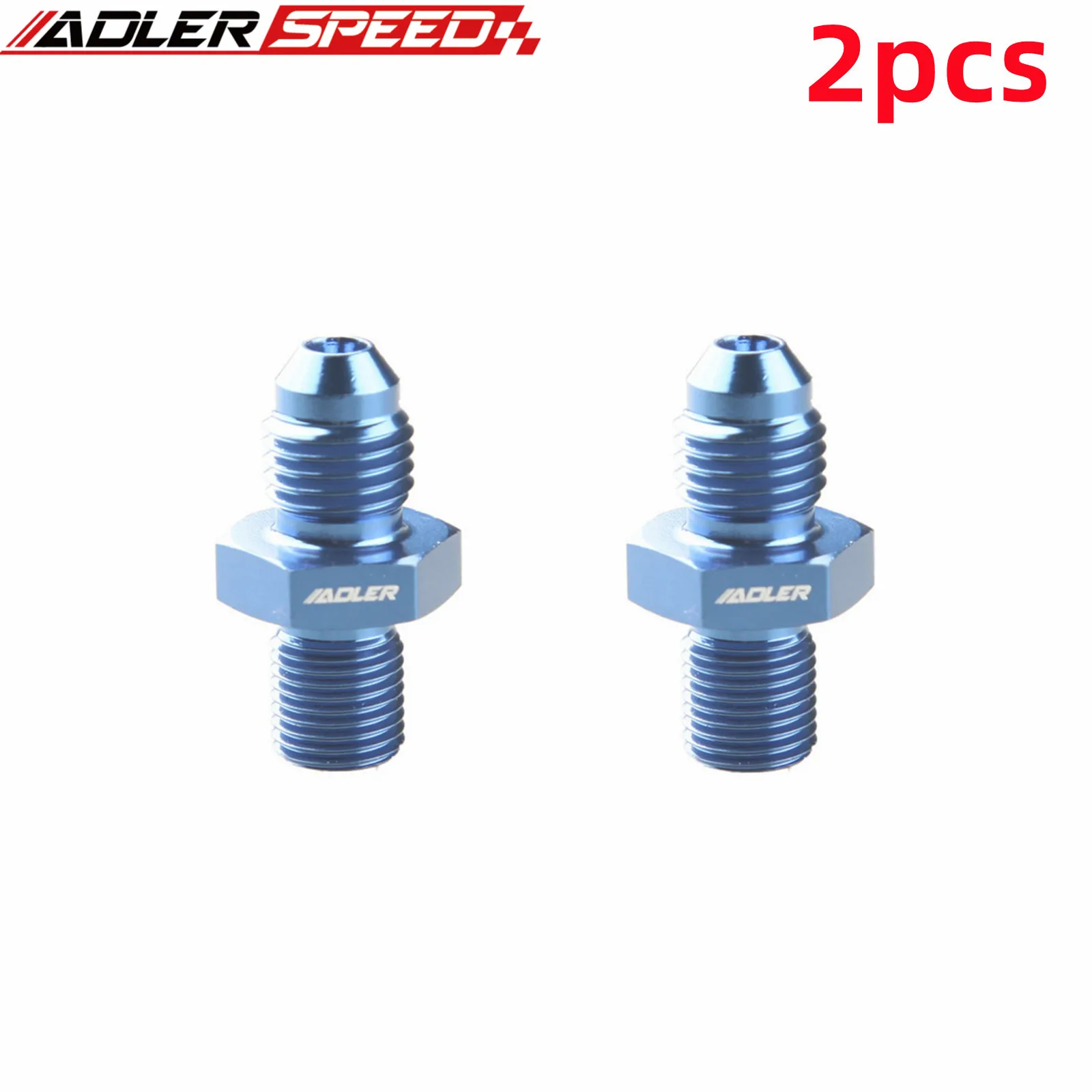 2PCS AN4 AN6 AN8 AN10 AN12To M10/M12/M14/M16/M18x1.5 Thread Straight Fuel Oil Air Hose Fitting Male Adapter Car Auto Accessories