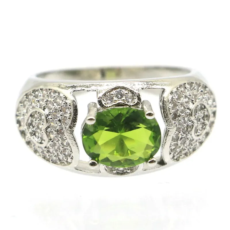 Pierścionki ze srebra próby 925, 5g, z możliwością personalizacji, z zielonym perydotem, prawdziwym niebieskim szafirem, prawdziwym zielonym szmaragdem, prawdziwym czerwonym rubinem i London Blue.