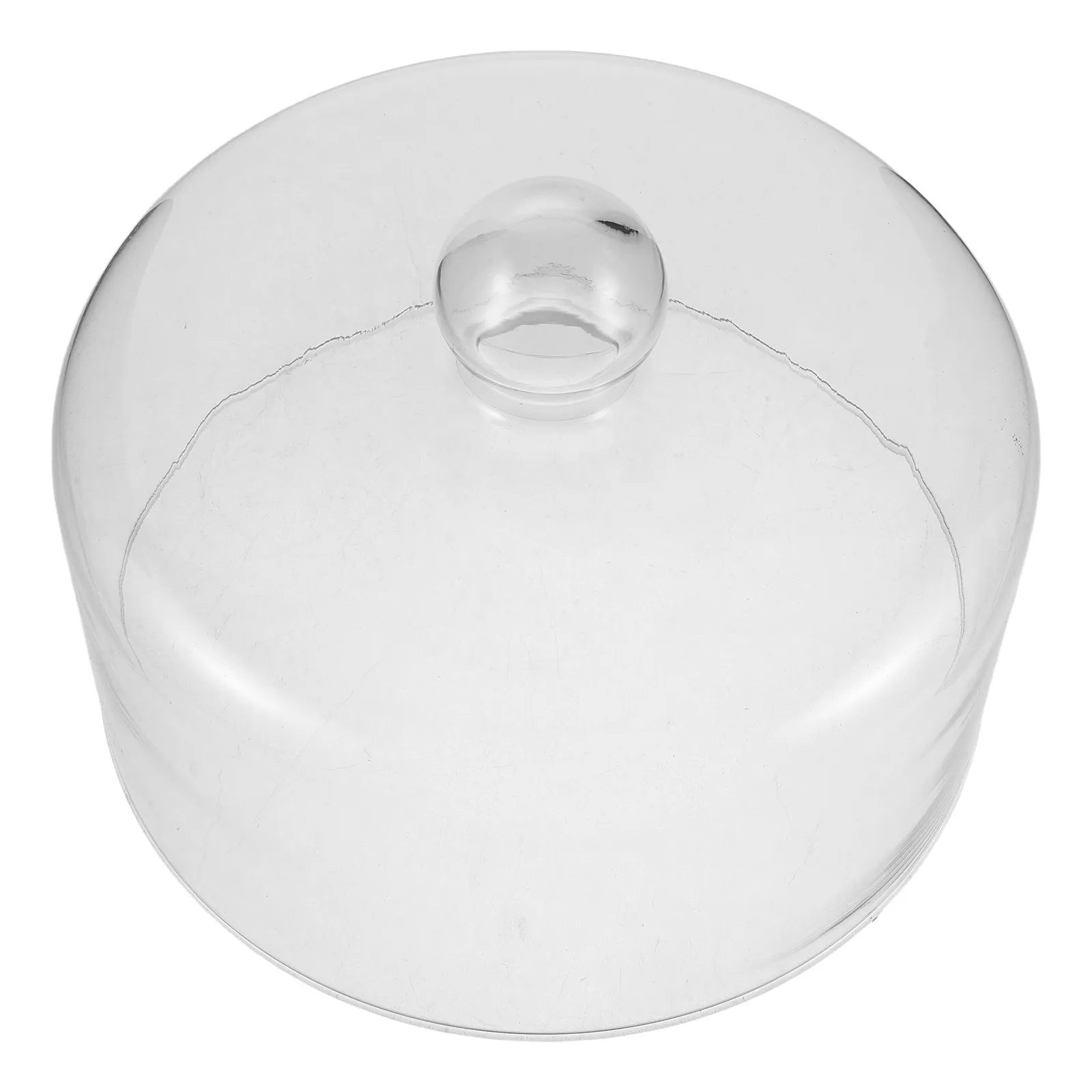 Tempered Glass Microwave Splatter Cover 9x6.7 Inch High Transparent Dome Lid Microwave Food Cover Splatter Guard Cake Platter