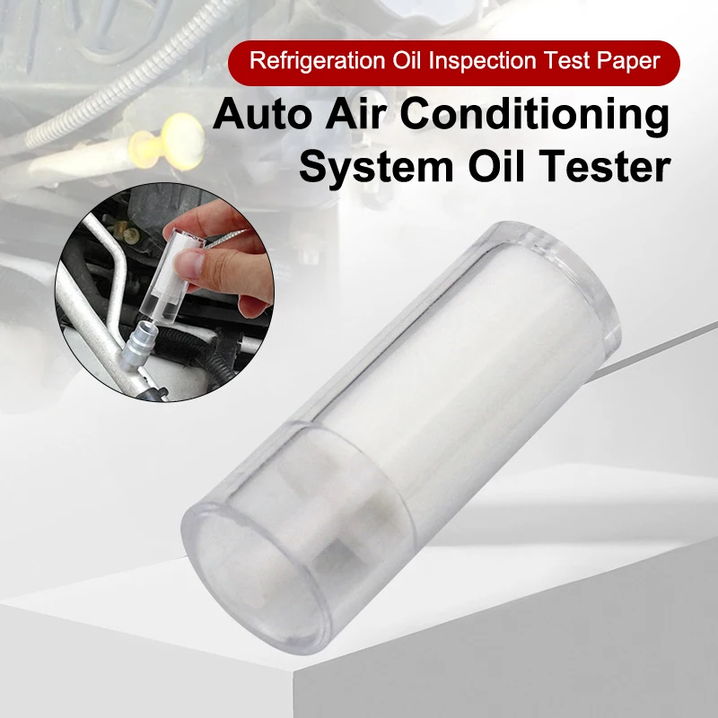 1Pc Auto Air Conditioning System Oil Tester R134A Refrigeration Oil Deterioration Inspection Test Paper Car Aircon Oil Checker