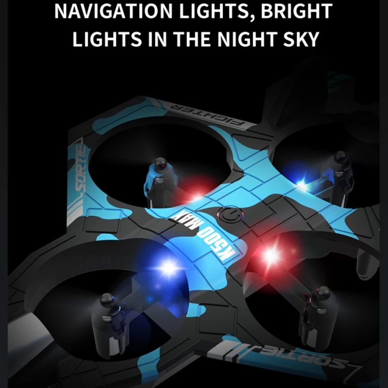 MINI Caccia telecomandata elettrica portatile 4CH 2.4G ED Illuminazione 360 °   Roll Throw Fly Fixed Attitude Hover Aereo RC Aereo