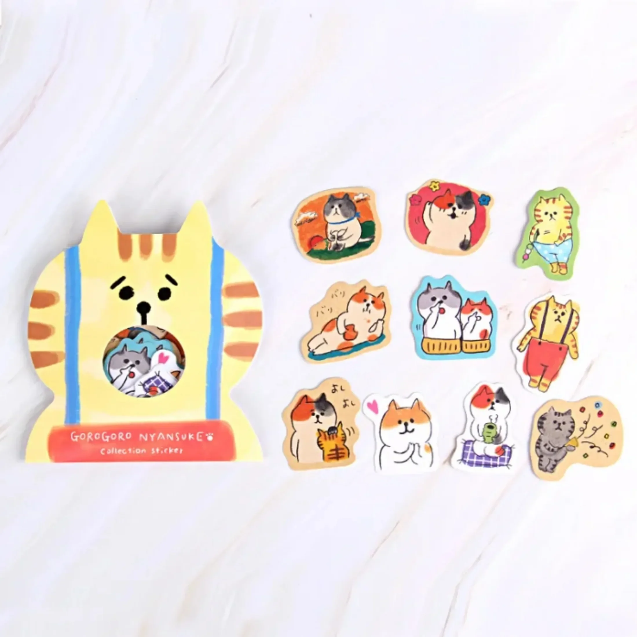

30 шт./упак., наклейки с милым котом, декоративные канцелярские наклейки, скрапбукинг, сделай сам, детский дневник, альбом, наклейка, этикетка