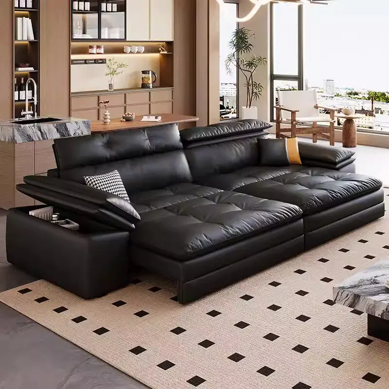 Armrest 3 Seater Recliner Sofa Leather Microfiber Loveseat Hotel Electric Sofa Modern Luxury Relax Divano Tecnologico Furniture