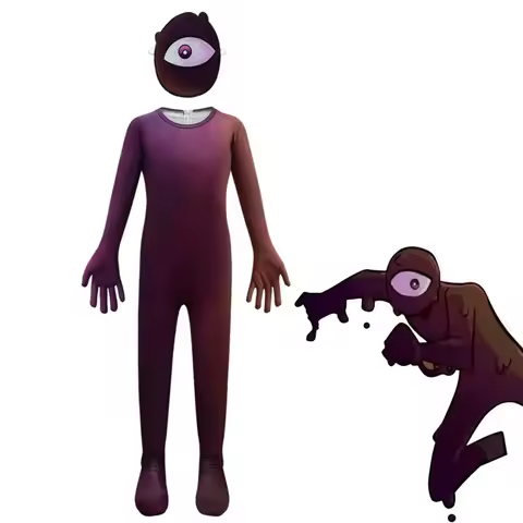 2025 Halloween Cosplay Seek Doors Costume Horror Scary Single Eye Mask Suit Jumpsuit Monster Roblox Birthday Party Halloween Cos