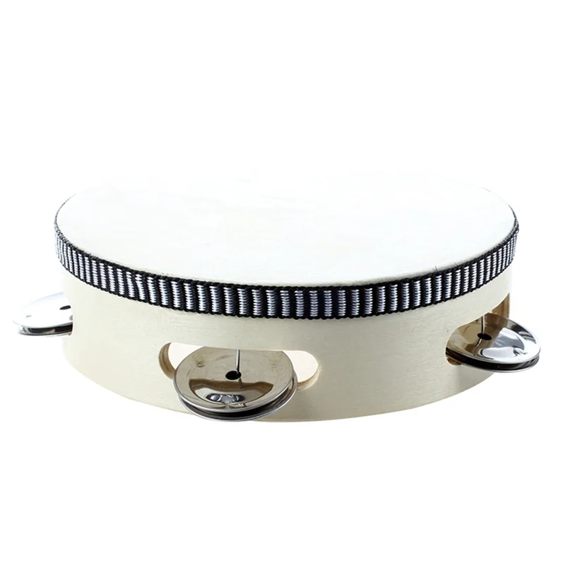 【Summer Sale!!】20Pcs 6 Inch Musical Tambourine Tamborine Drum Round Percussion Gift For KTV Party