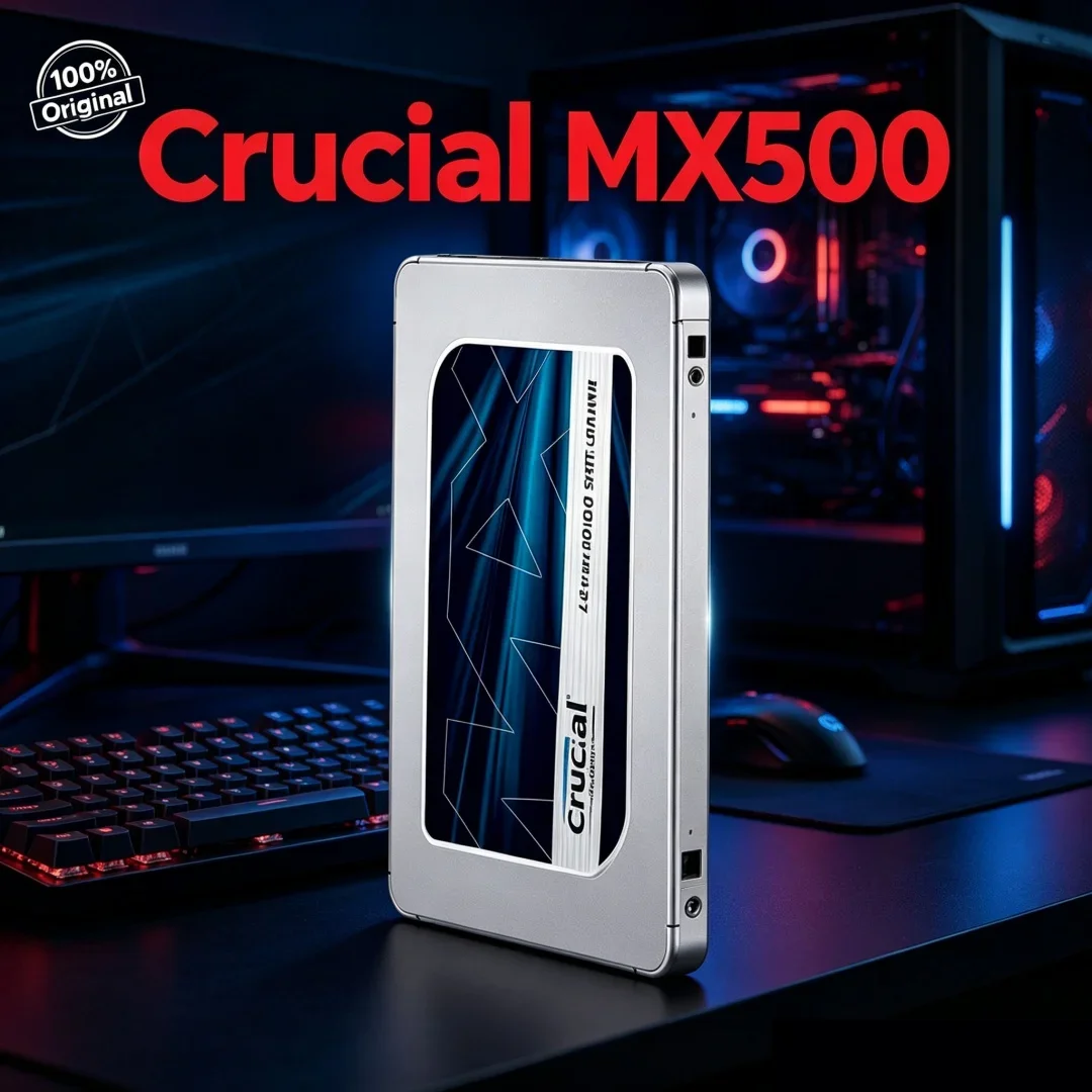 

Premium Quality Crucial MX500 240G 500GB 1TB 2TB SSD 3D NAND SATA 2.5 Inch For Laptop Hard Disk