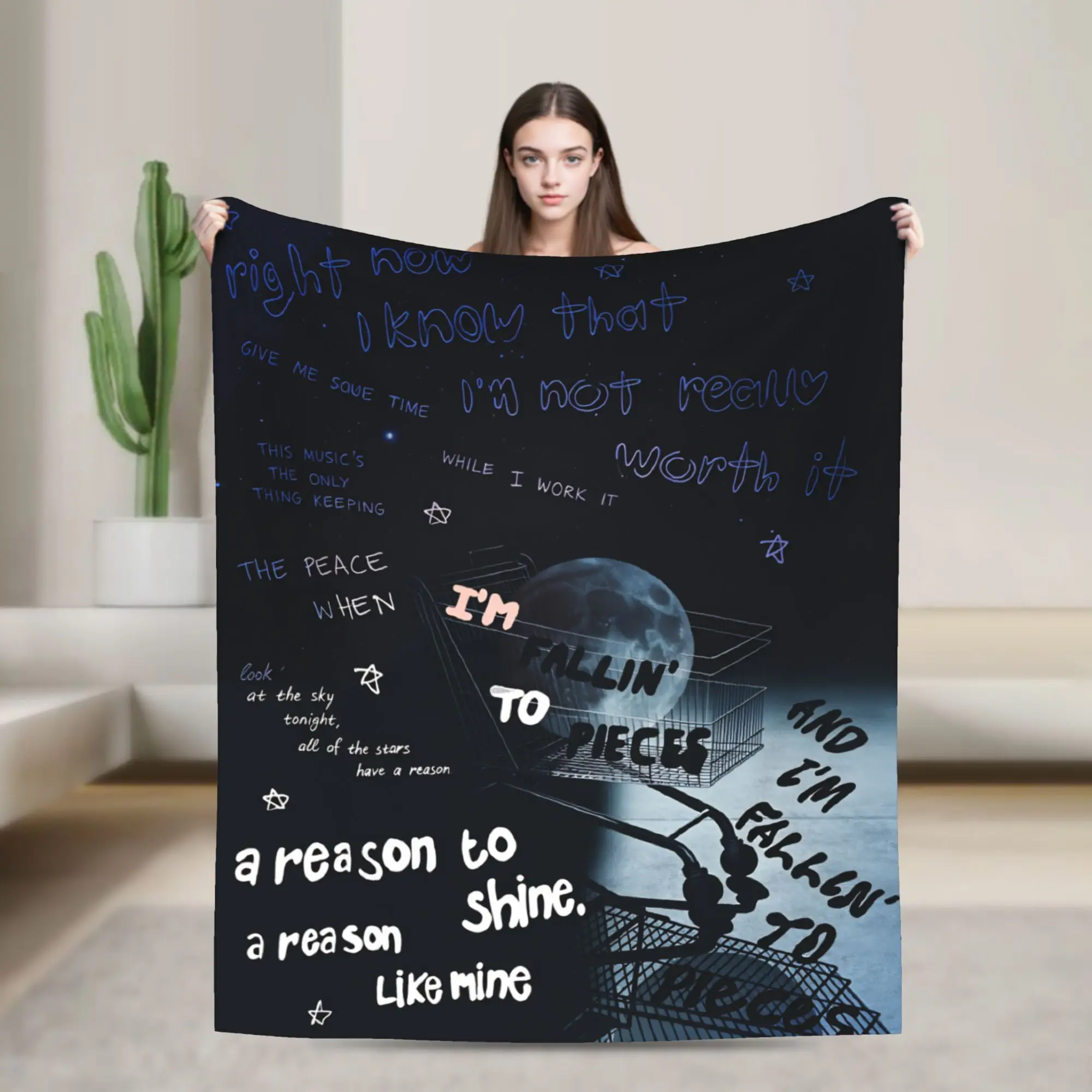 Lil peep Popular Blanket Quality Soft  Bedding Throws Spring Picnic Home Decor Print Bedspread