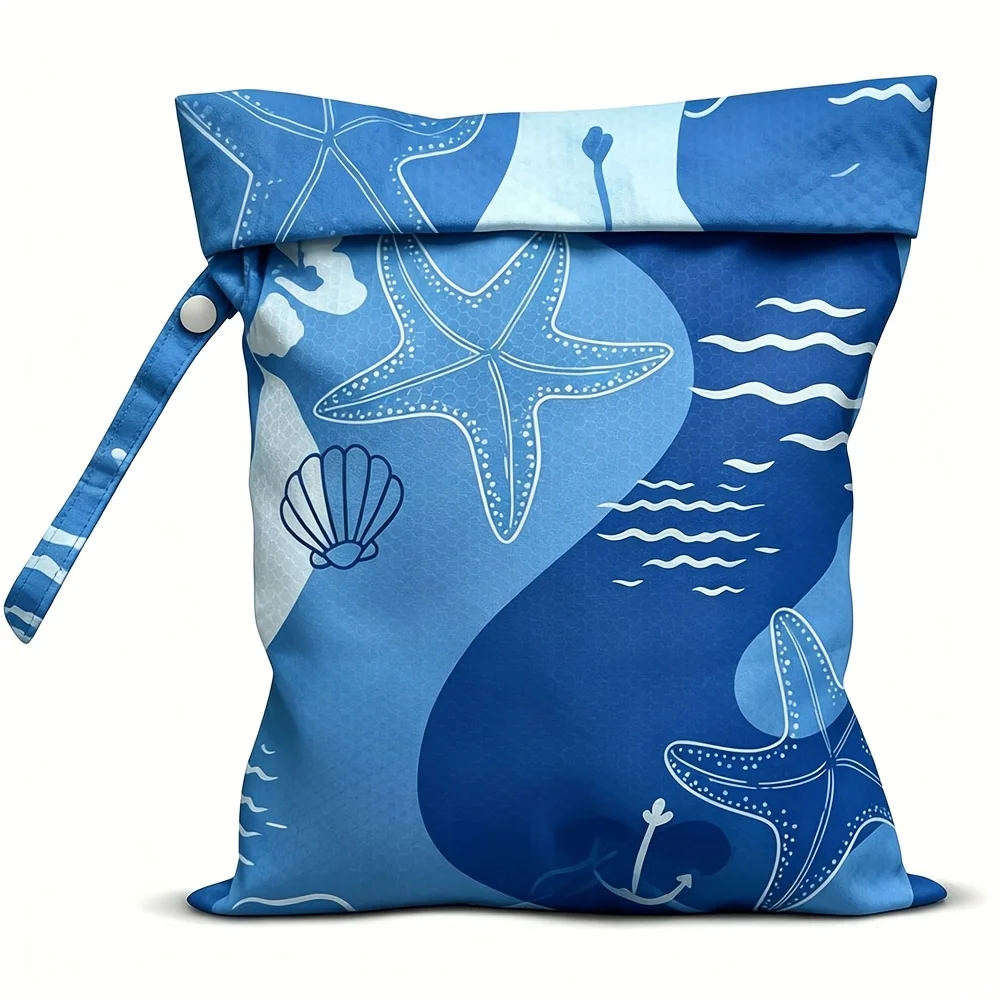 

Waterproof Dry Wet Separation Bag Fashion Beach Zipper Bag for Travel Swim Pool Yoga Sportswear Cosmetics Lingerie Storage