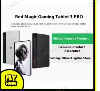 for Nubia RedMagic Gaming Tablet 3 Pro, 9.06-inch 2.4K 165Hz OLED, Snapdragon 8 Elite, 8200mAh Battery, Active Cooling Fan