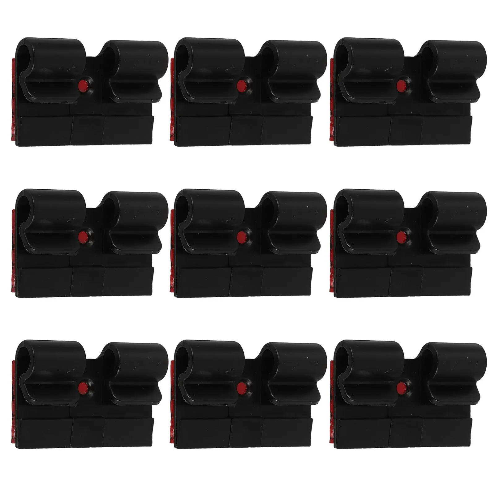 10Pcs Cable Clips Self-Adhesive Wire Management Organizer Holders for Desk Wall Cord Clamp Retainer Nylon Cord Clip