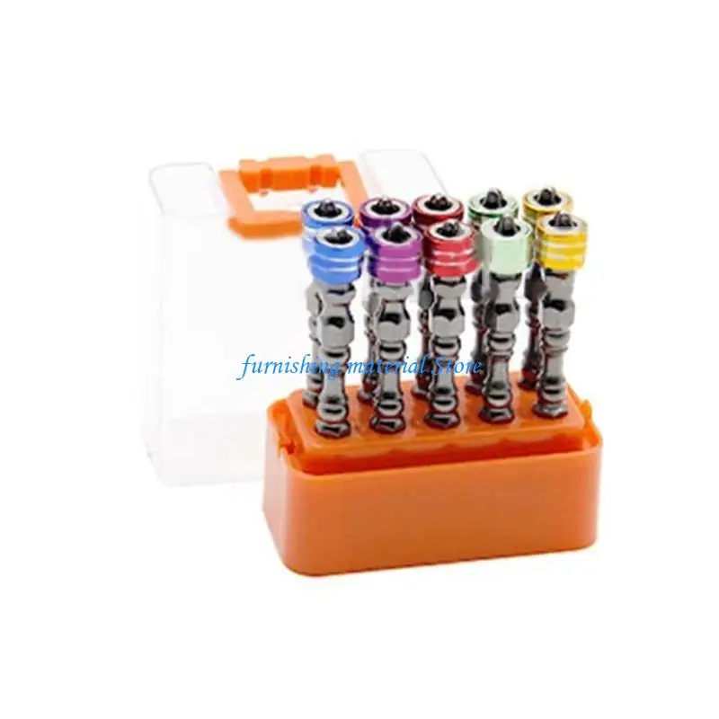 Y5GD 10pcs Bit Bit Bit Set Tác động của đầu cứng đầu cứng tuốc nơ vít Bit Bit Driver D dụng cụ cầm tay 65/100mm