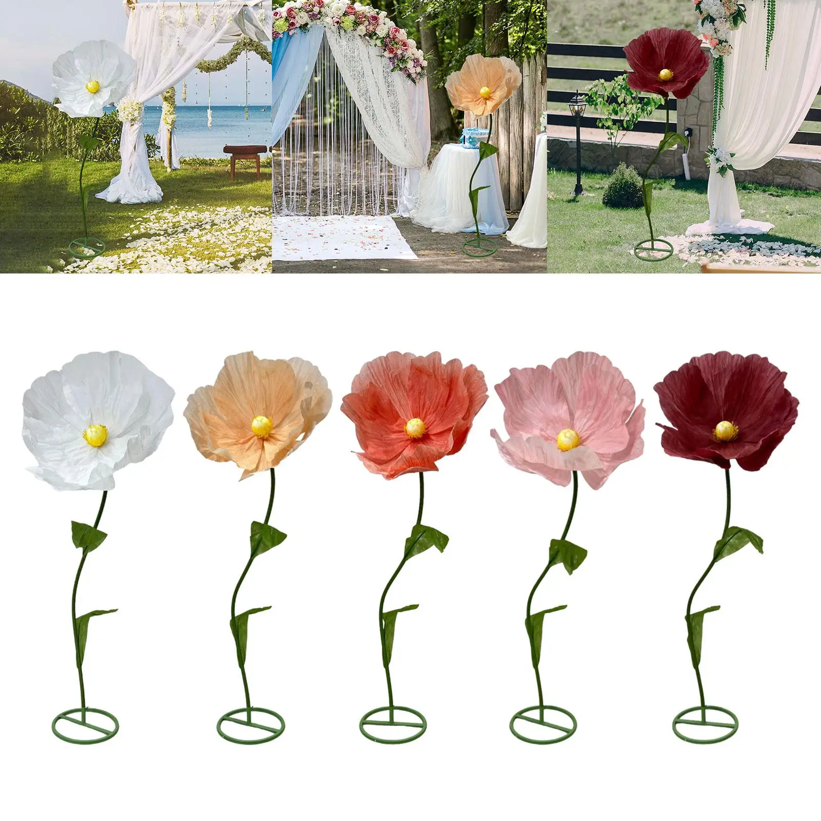 

Artificial Giant Flower Lifelike for Archway Birthday Parties Ceremony Party