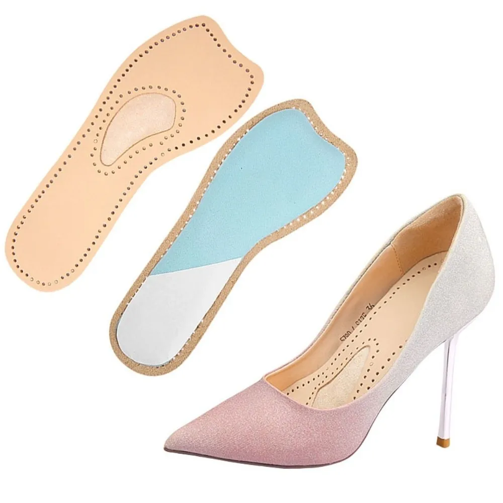 Tappetino per scarpe Sandali da donna Solette Fondo morbido antiscivolo Scarpe col tacco alto Solette Assorbimento del sudore Scarpe in pelle di vacchetta Adesivi Pad Lady