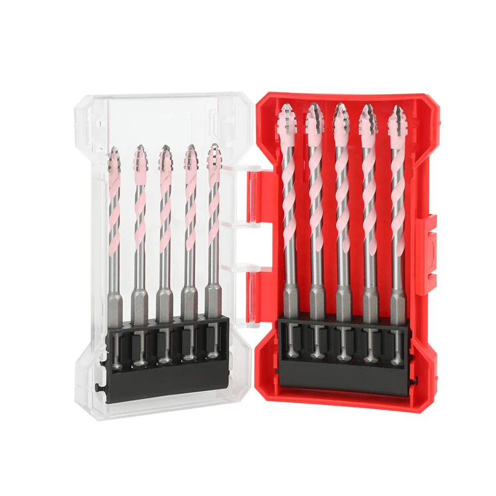 ดอกสว่านคาร์ไบด์แบบซีเมนต์ ดอกสว่านแบบเอ็กเซนทริก ทำรูได้อย่างมีประสิทธิภาพ วัสดุแข็งที่ใช้งานร่วมกันได้ สีชมพู สำหรับการเจาะอิฐ