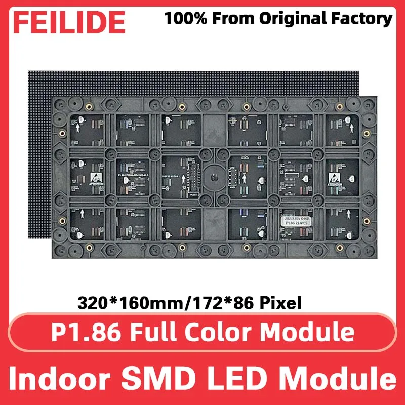 P1.86 LED Panel Full Color Video Wall SMD Module Suitable For Indoor LED Display Screens And Pixel Display LED Animation HUB75