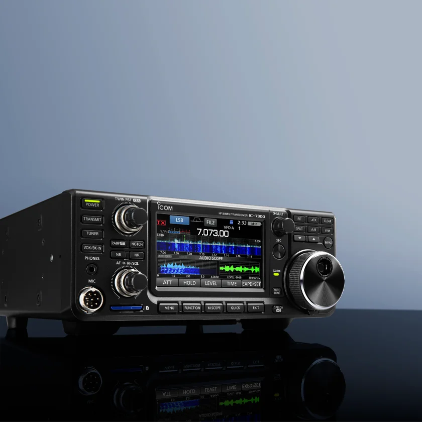 New IC IC-7300 HF 50MHz Transceiver CW SSB AM Mobile Radio 100W Long Range Amateur Walkie Talkie Ham Base Station