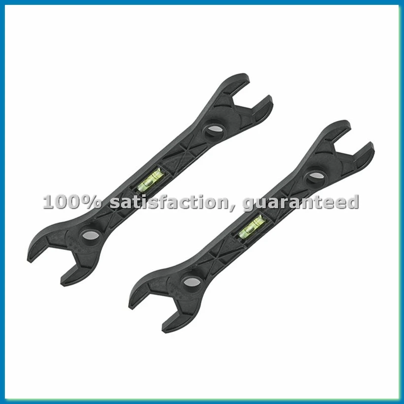 2 Pieces of PPR Hose Nut Plastic Shower Wrench Shower Mixer Valve Faucet Mounting Wrench with Level Gauge.-ABFB