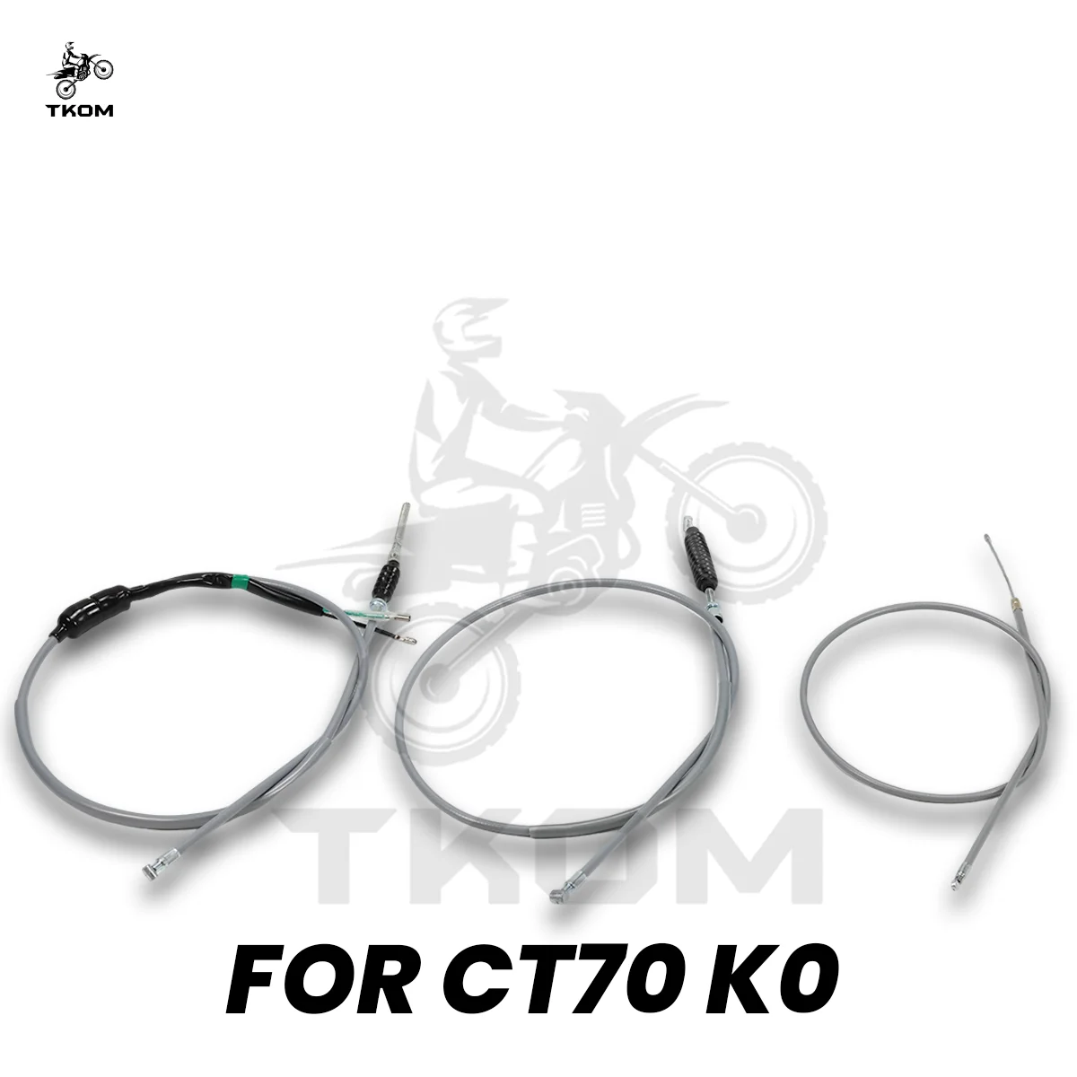 AliExpress NONE CT70 K0 Grey Cable Set 1969-1971 Include Front Rear Brake Throttle Cables for Honda CT70 K0 DAX Mini Bike